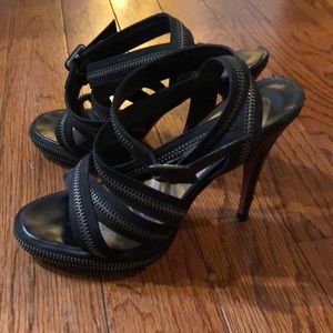 Christian Louboutin zipper strappy sandals